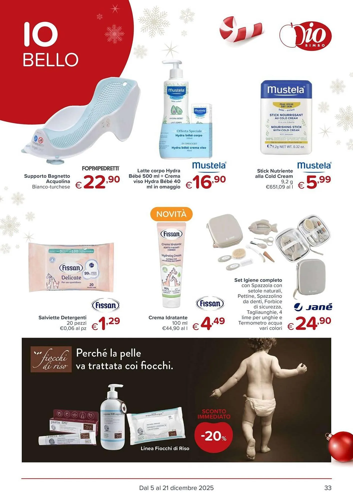 Volantino Io Bimbo da 5 dicembre a 21 dicembre di 2025 - Pagina del volantino 33