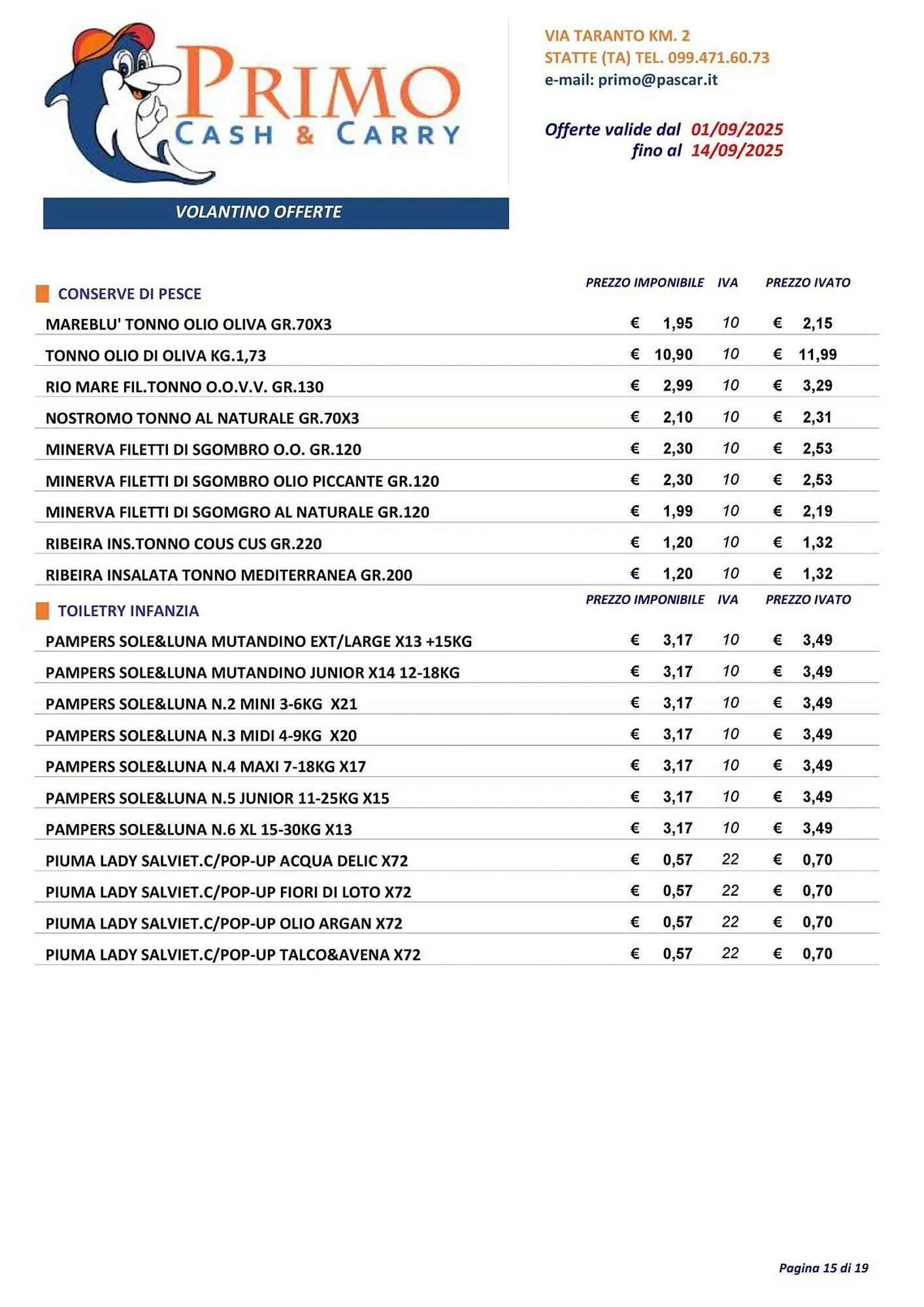 Volantino Gruppo Pascar da 1 settembre a 14 settembre di 2025 - Pagina del volantino 15