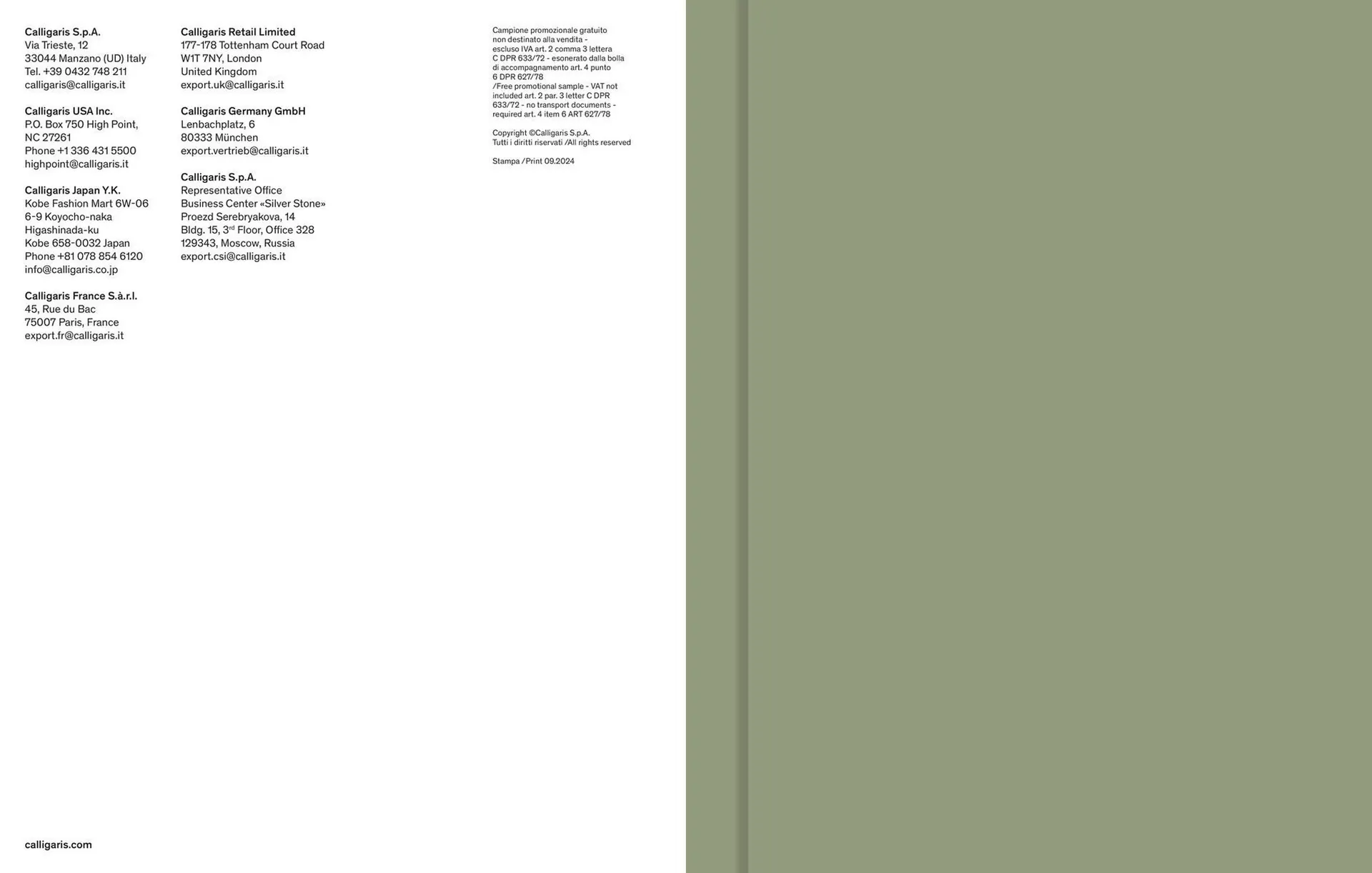 Volantino Calligaris da 5 novembre a 29 giugno di 2025 - Pagina del volantino 46