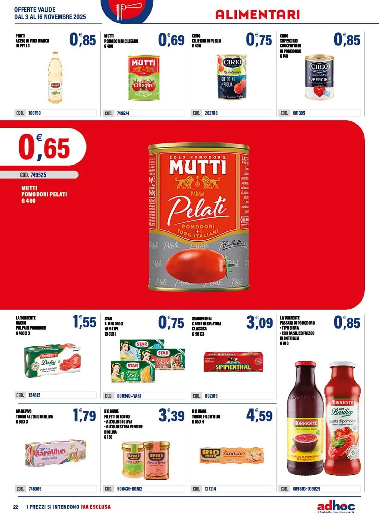 Volantino Adhoc da 3 novembre a 16 novembre di 2025 - Pagina del volantino 22