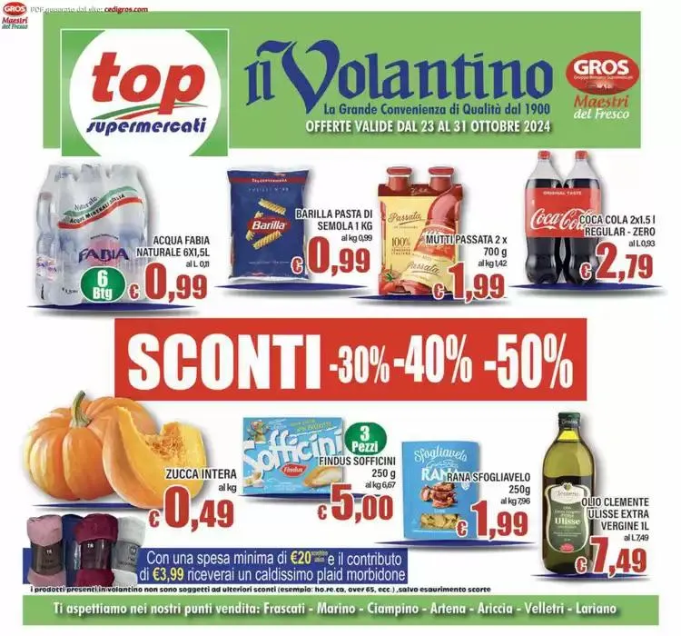 Sconti 30% 40% 50% da 23 ottobre a 31 ottobre di 2024 - Pagina del volantino 1