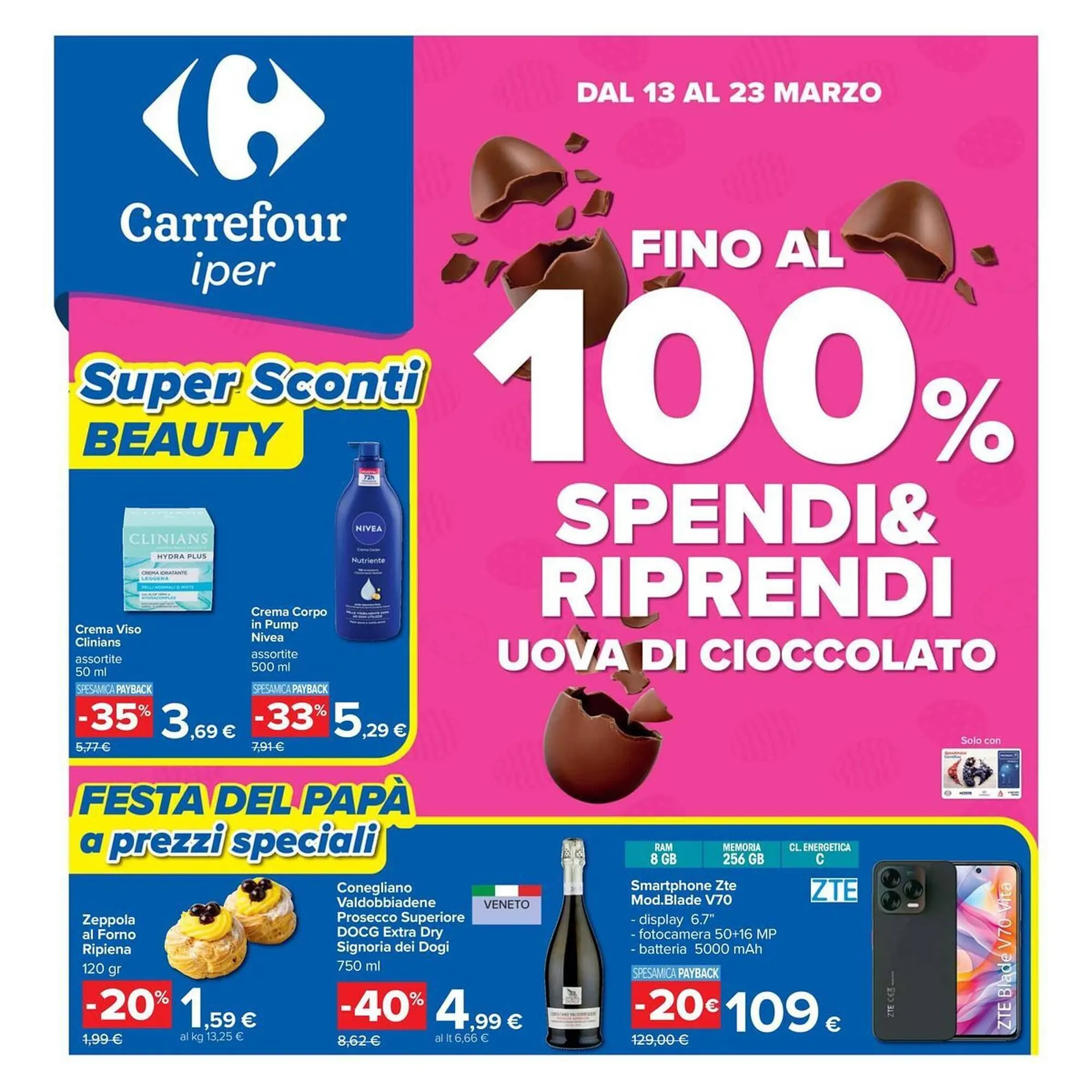 Volantino Carrefour Iper da 13 marzo a 23 marzo di 2026 - Pagina del volantino 1