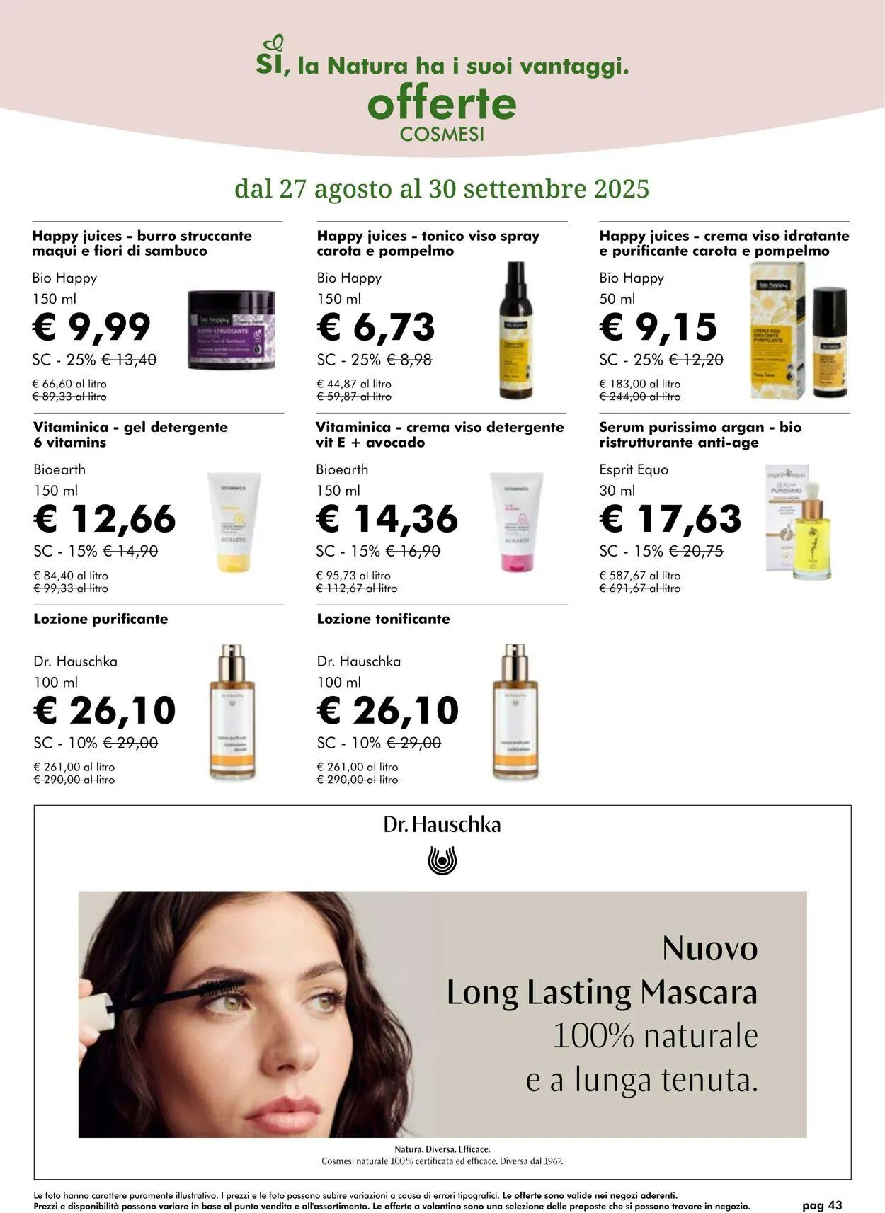 Natura Sì Volantino attuale da 25 settembre a 9 ottobre di 2025 - Pagina del volantino 43