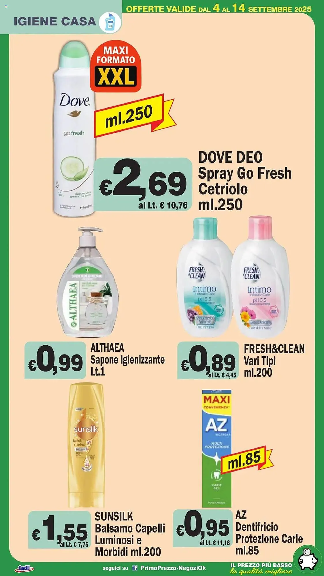 Volantino Primo Prezzo da 4 settembre a 14 settembre di 2025 - Pagina del volantino 21