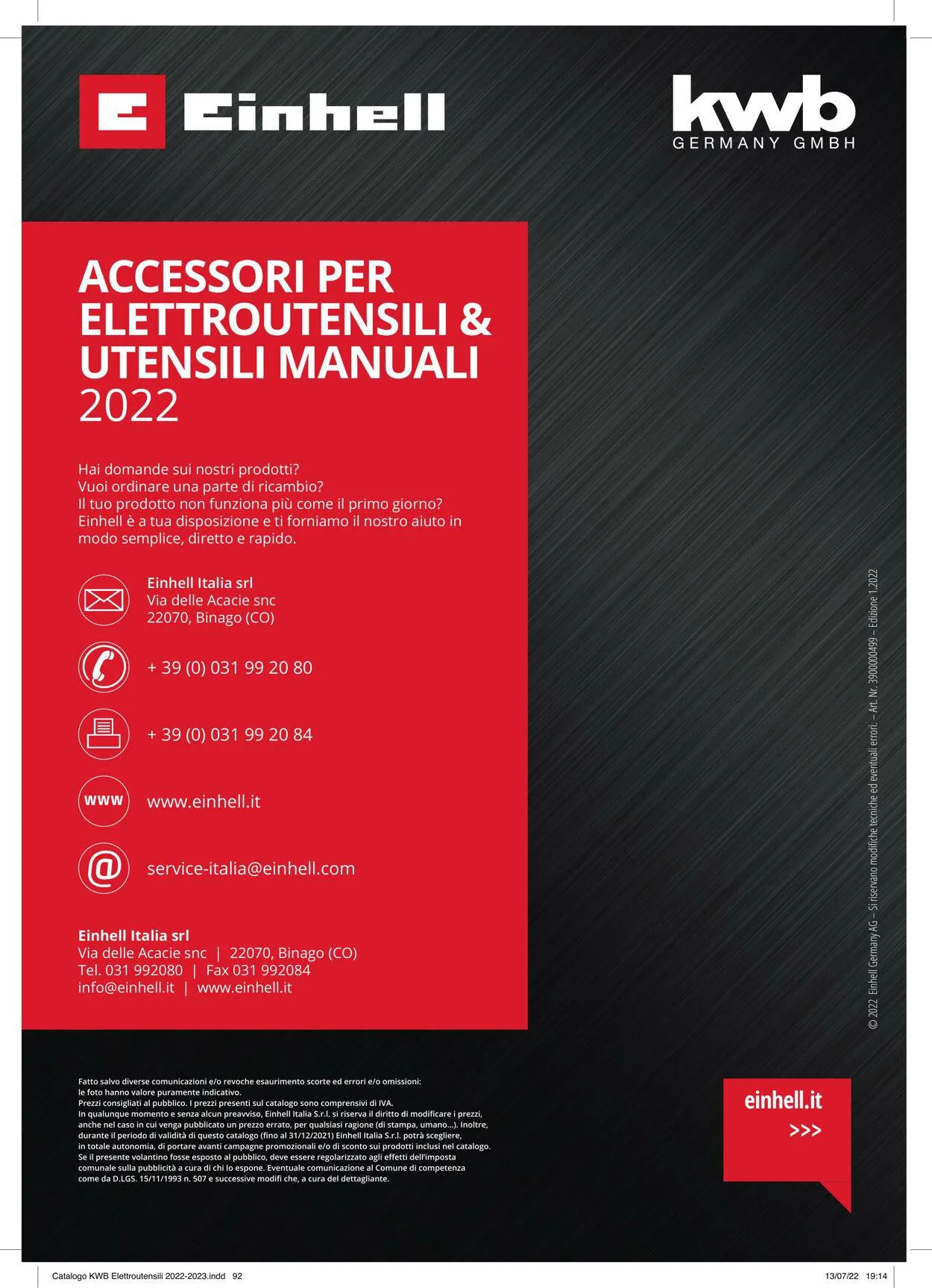 Einhell da 24 gennaio a 31 dicembre di 2023 - Pagina del volantino 92