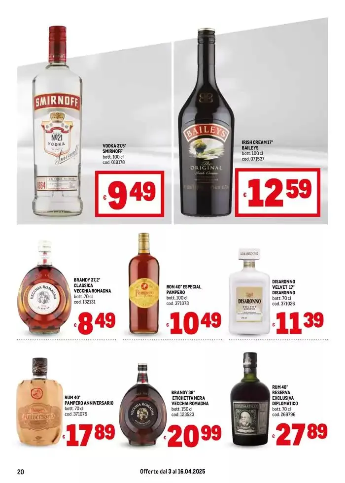 Offerte per te -Area 4 da 7 aprile a 16 aprile di 2025 - Pagina del volantino 20