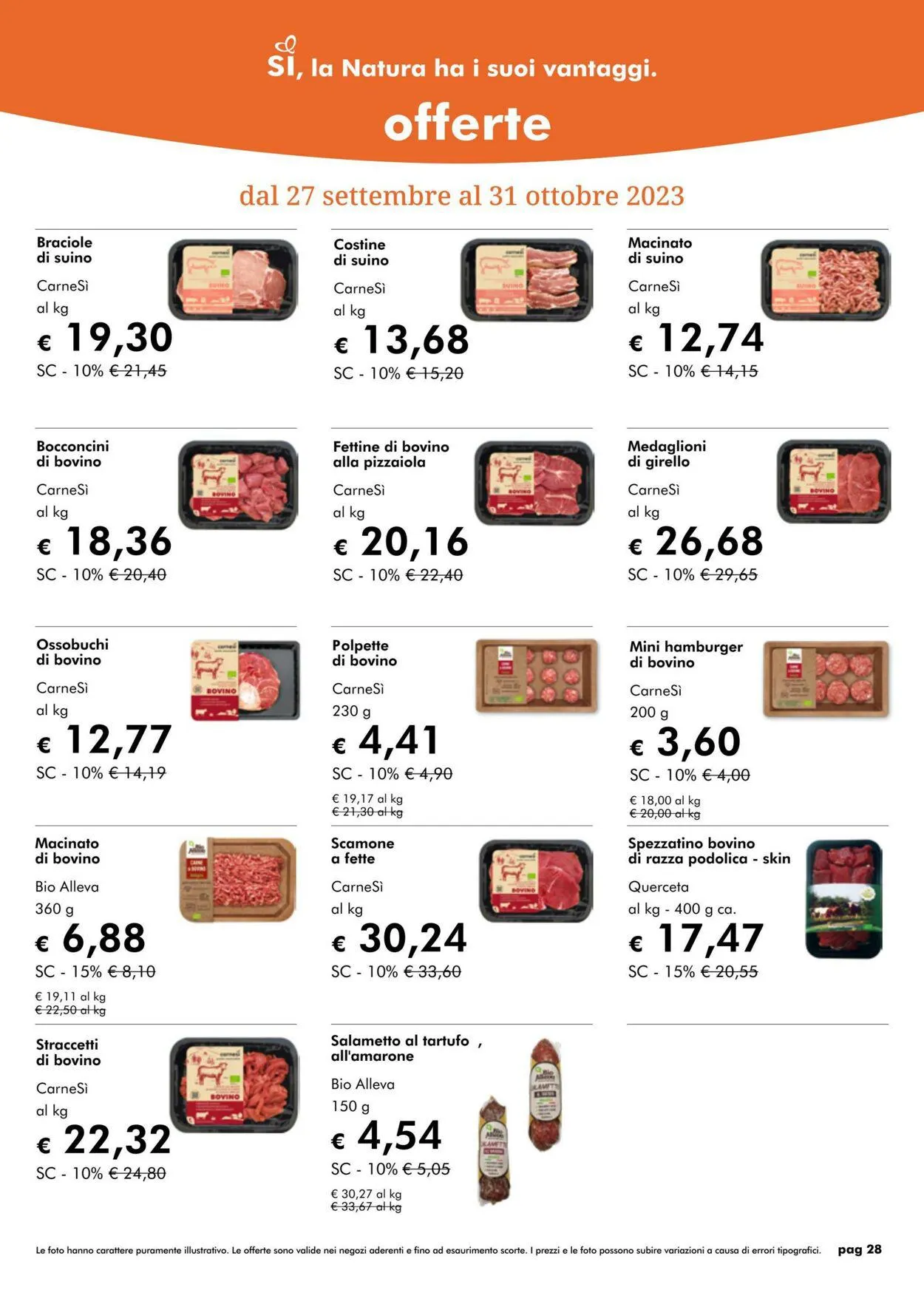 NaturaSì da 1 ottobre a 31 ottobre di 2023 - Pagina del volantino 28