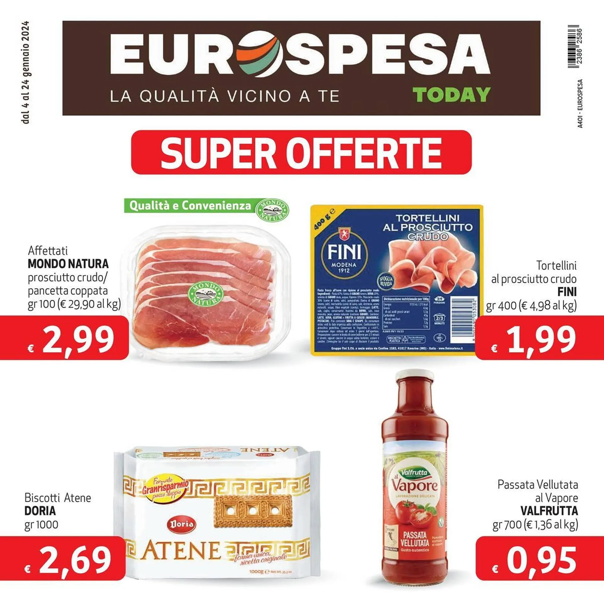 Volantino Eurospesa da 4 gennaio a 24 gennaio di 2024 - Pagina del volantino 1