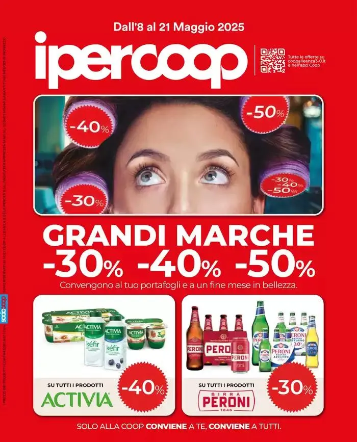 Grandi marche 30% 40% 50% da 8 maggio a 21 maggio di 2025 - Pagina del volantino 1