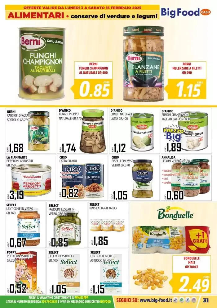 Carnevale innamorati della convenienza da 3 febbraio a 15 febbraio di 2025 - Pagina del volantino 31