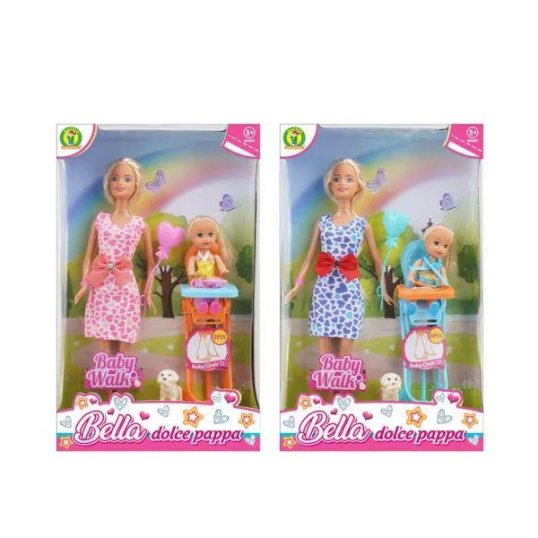 Playset con bambole e seggiolone - Mazzeo Giocattoli