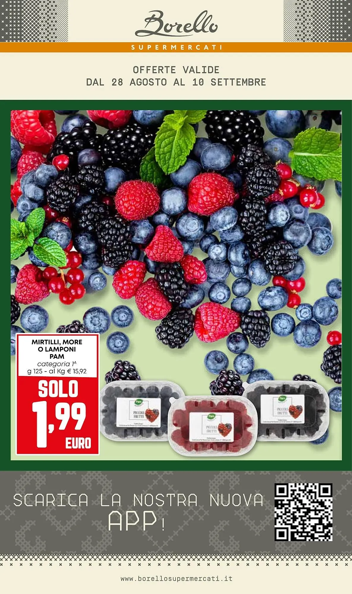 Volantino Borello Supermercati da 28 agosto a 10 settembre di 2025 - Pagina del volantino 1