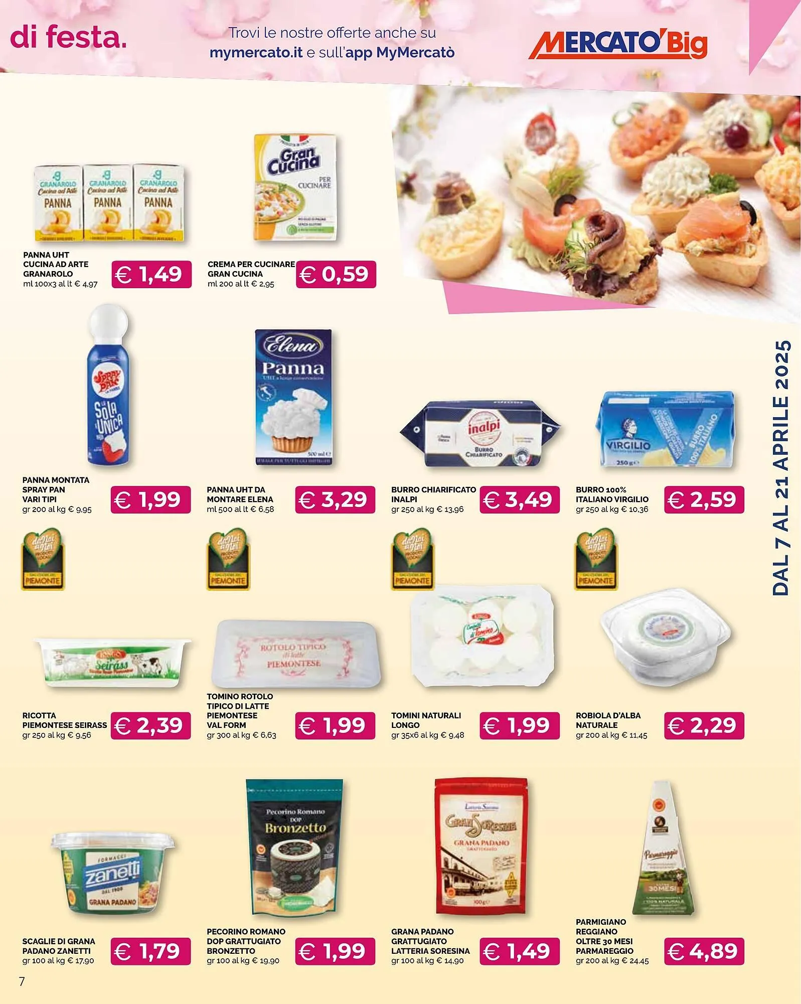 Volantino Mercatò Big da 7 aprile a 21 aprile di 2025 - Pagina del volantino 7