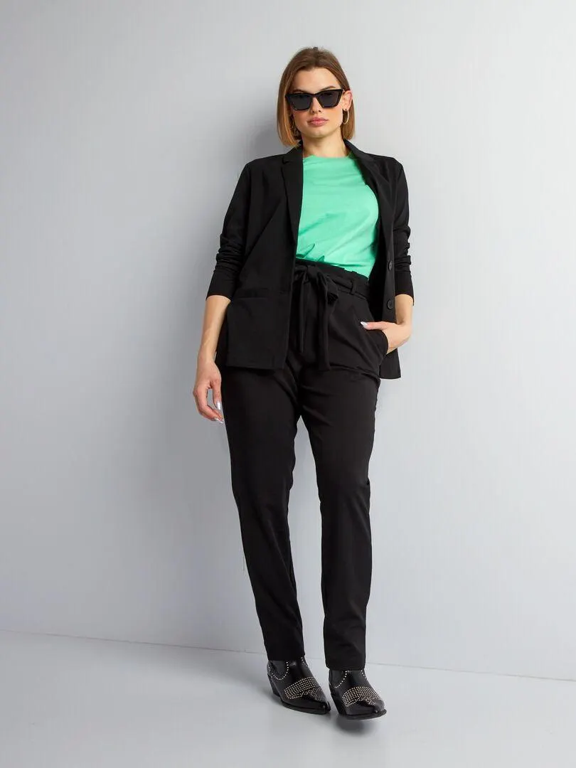 Camiseta lisa de punto - VERDE