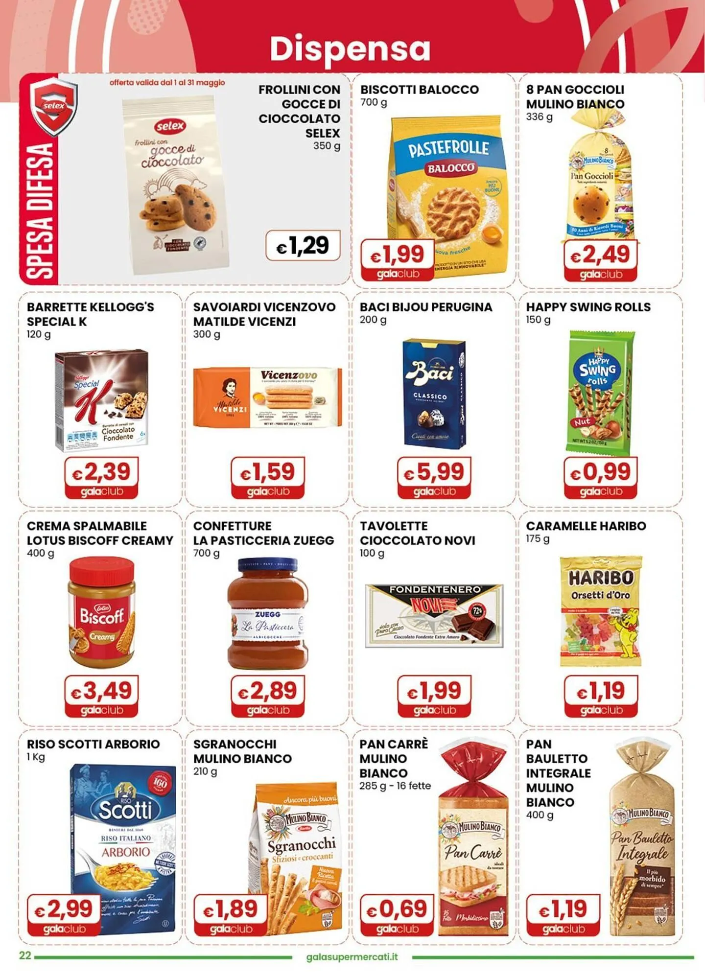 Volantino Gala Supermercati da 6 maggio a 19 maggio di 2026 - Pagina del volantino 22