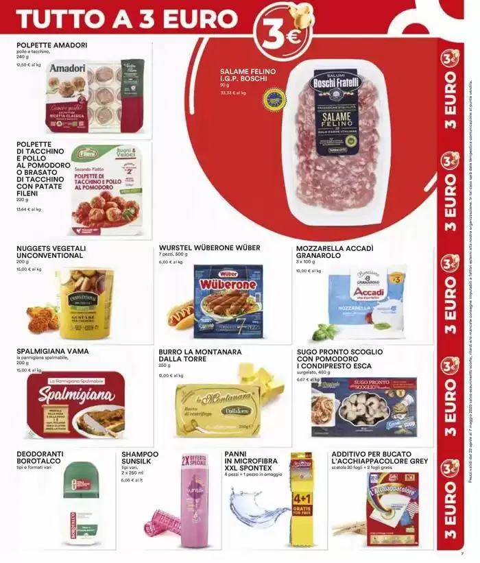 Tutto a 1€, 2€, 3€, 5€ da 22 aprile a 7 maggio di 2025 - Pagina del volantino 7