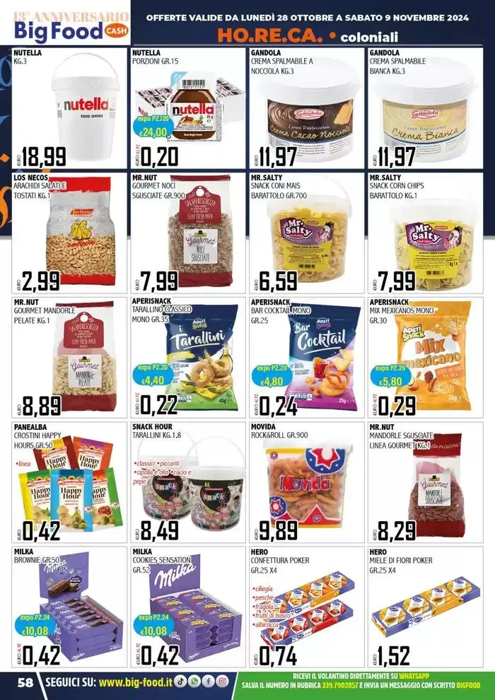 Festeggiamo il nostro 13 anniversario da 28 ottobre a 9 novembre di 2024 - Pagina del volantino 58