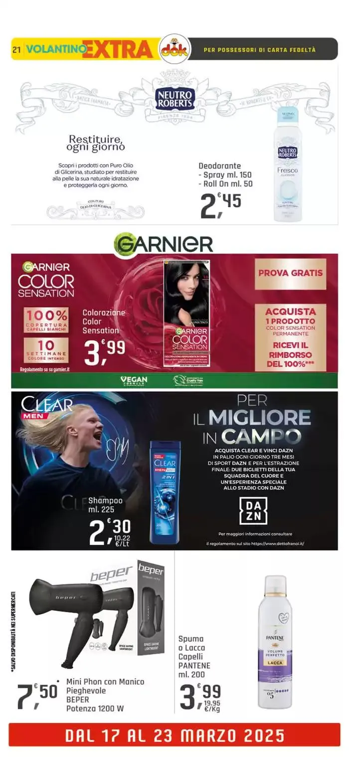 Con 20€ di spesa sconto unico da 13 marzo a 23 marzo di 2025 - Pagina del volantino 21
