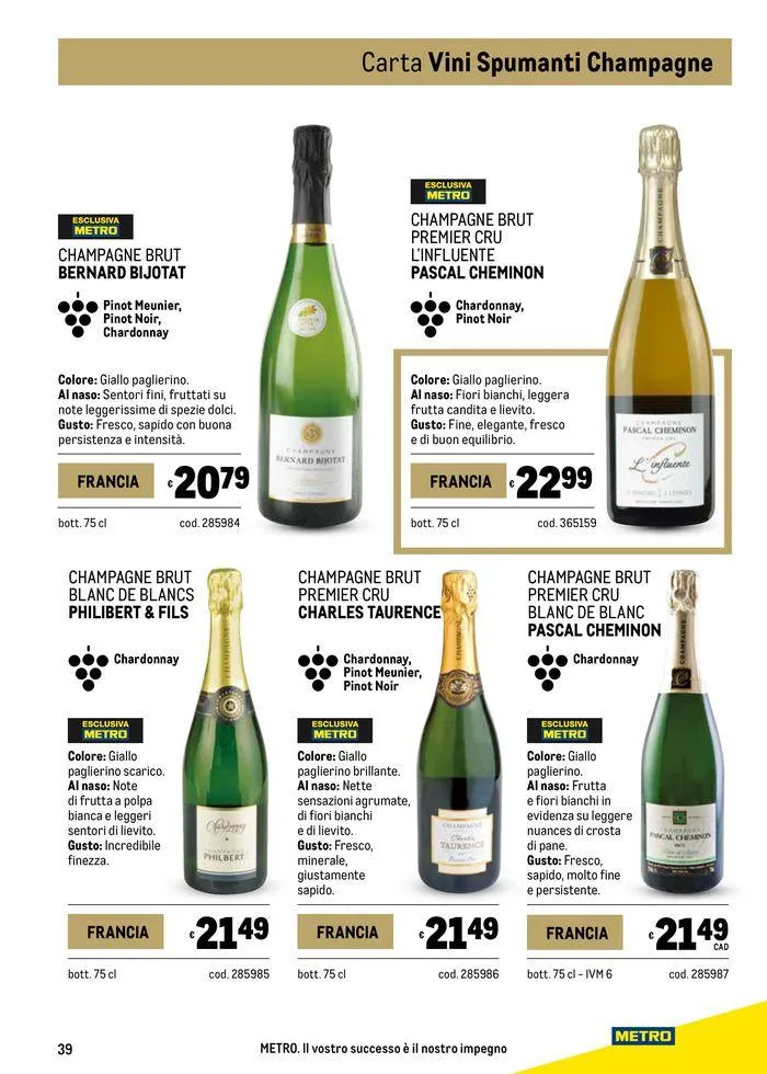 Carta vini autunno da 26 settembre a 23 ottobre di 2024 - Pagina del volantino 39