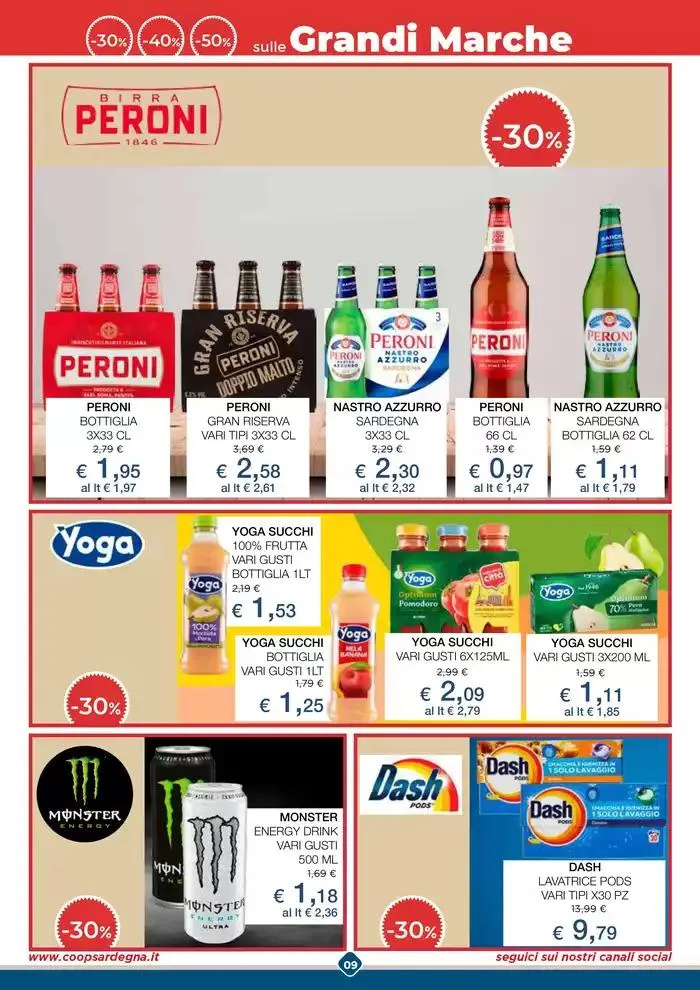 -30% 40% 50% sulle grandi marche da 7 maggio a 17 maggio di 2025 - Pagina del volantino 9