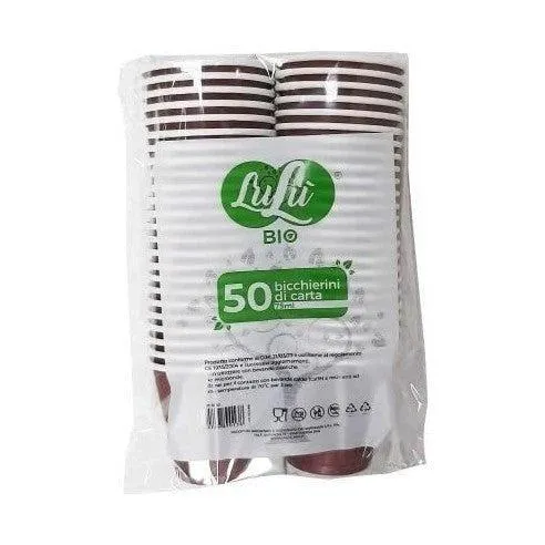Lulu Paper Cups 90ml Brown