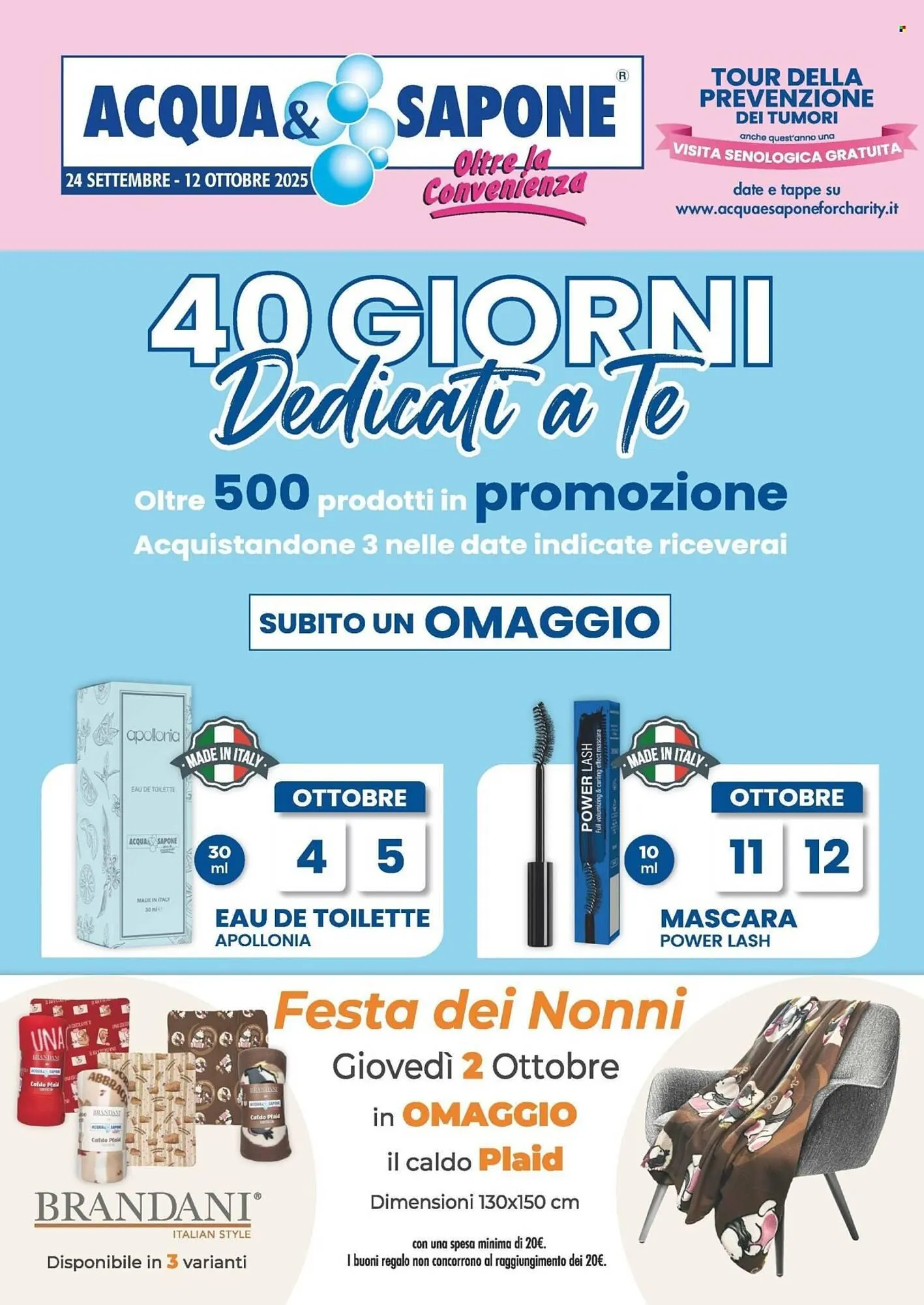 Volantino Acqua & Sapone da 24 settembre a 12 ottobre di 2025 - Pagina del volantino 1