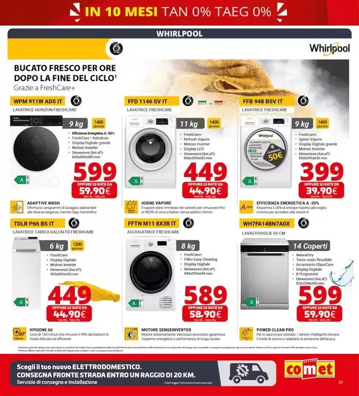 Zero scusa, tasso zero da Comet! da 3 aprile a 16 aprile di 2025 - Pagina del volantino 37