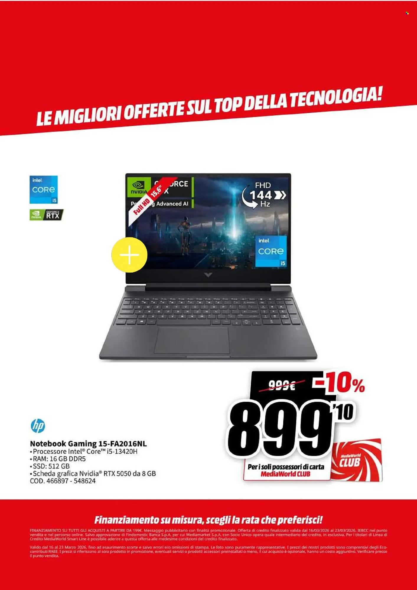 Volantino MediaWorld da 16 marzo a 23 marzo di 2026 - Pagina del volantino 13