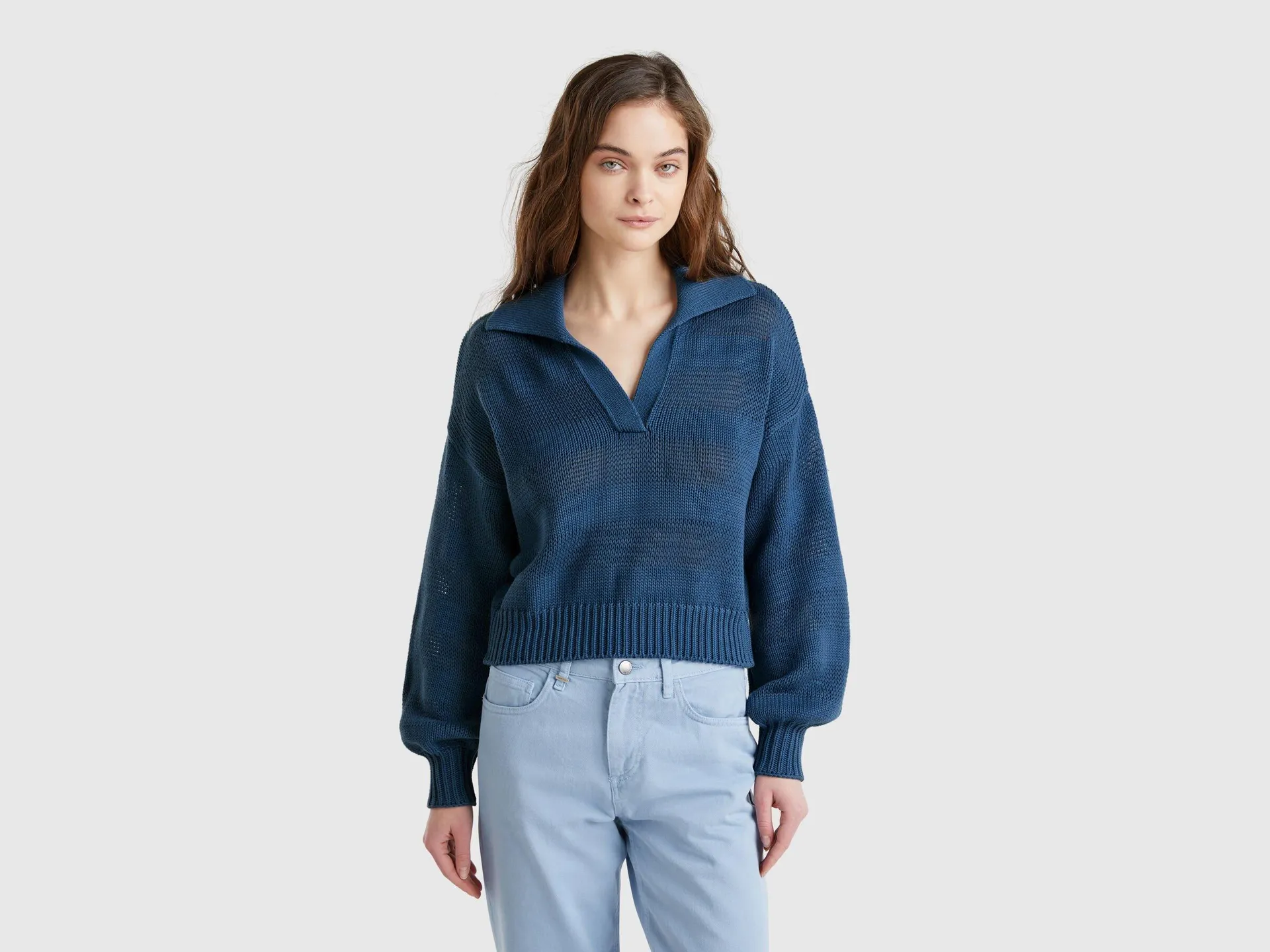 Maglioncino a polo 100% cotone