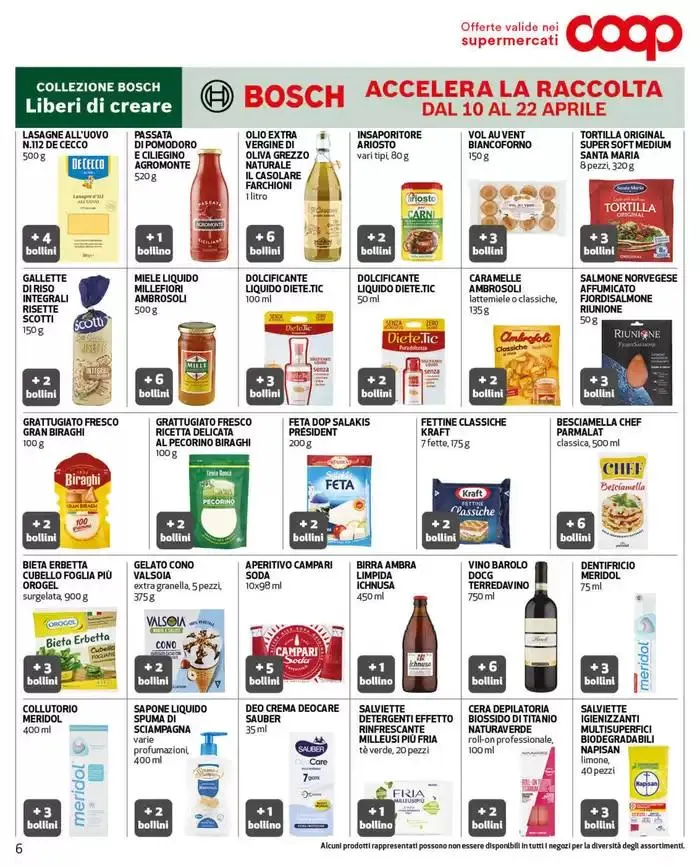 La pasqua alla coop conviene al tuo portafogli e a tutti. da 11 aprile a 22 aprile di 2025 - Pagina del volantino 6