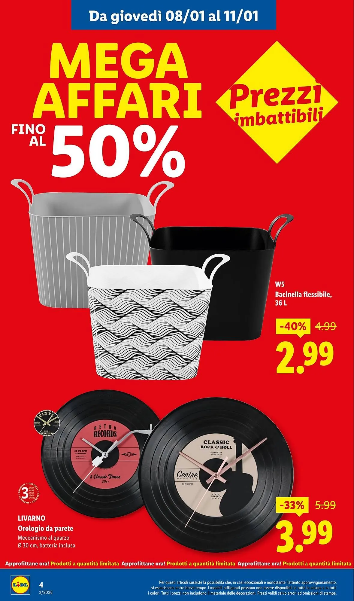 Volantino Lidl da 8 gennaio a 11 gennaio di 2026 - Pagina del volantino 4