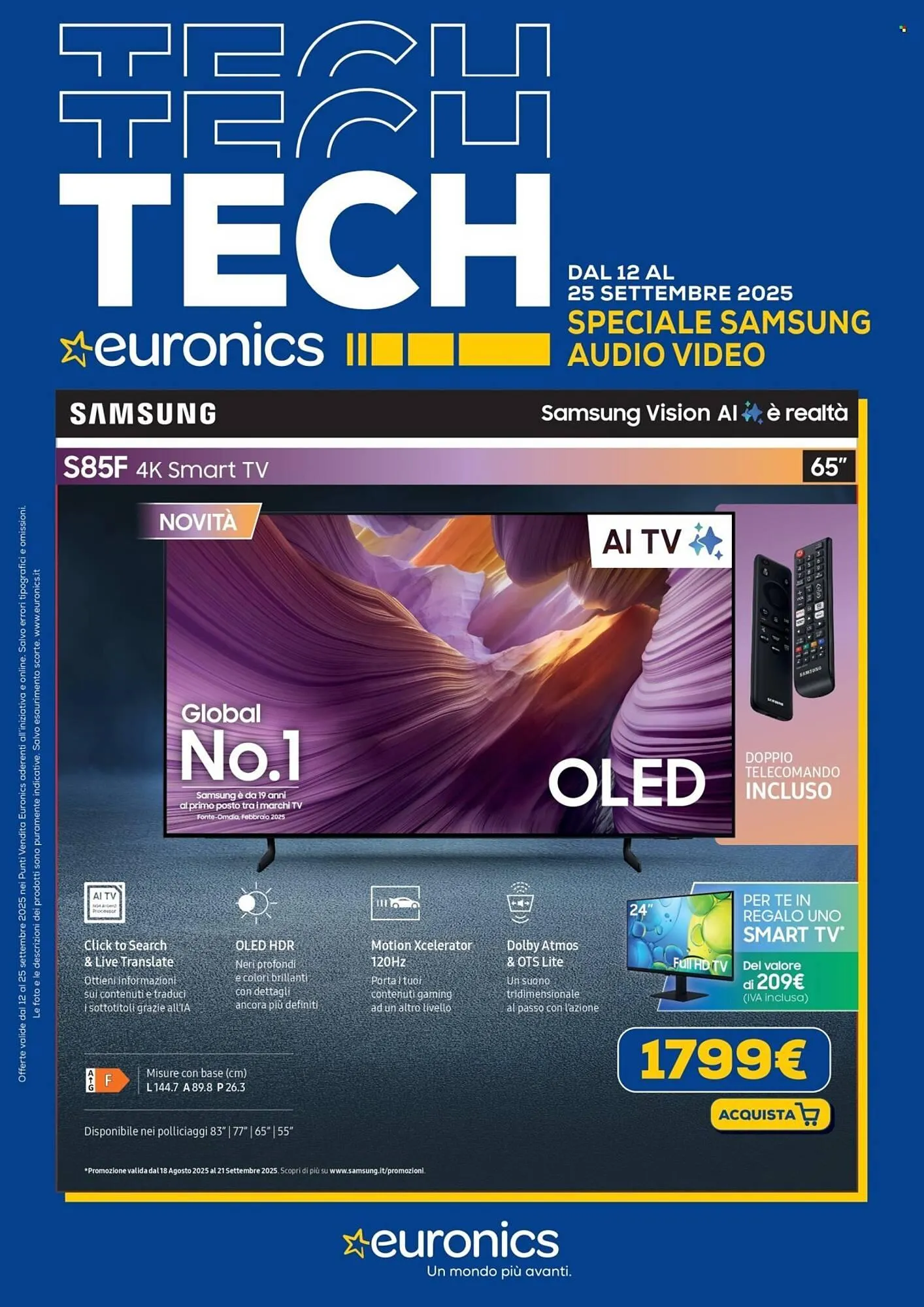 Volantino Euronics da 12 settembre a 25 settembre di 2025 - Pagina del volantino 1
