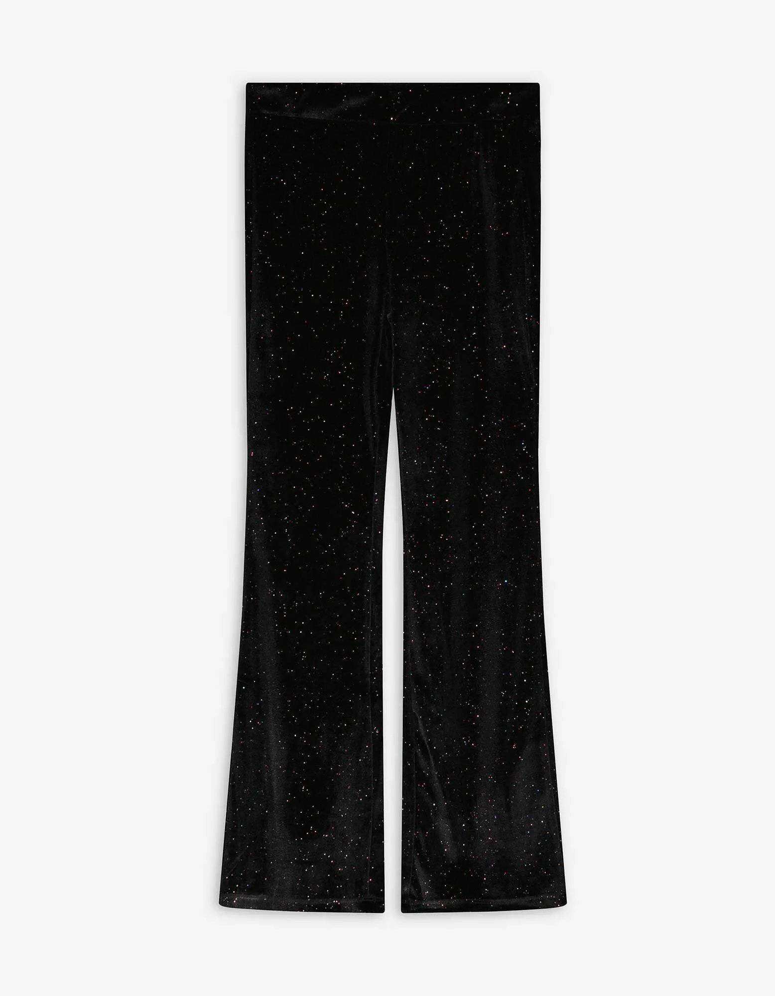 Pantaloni - Stampa glitterata - nero