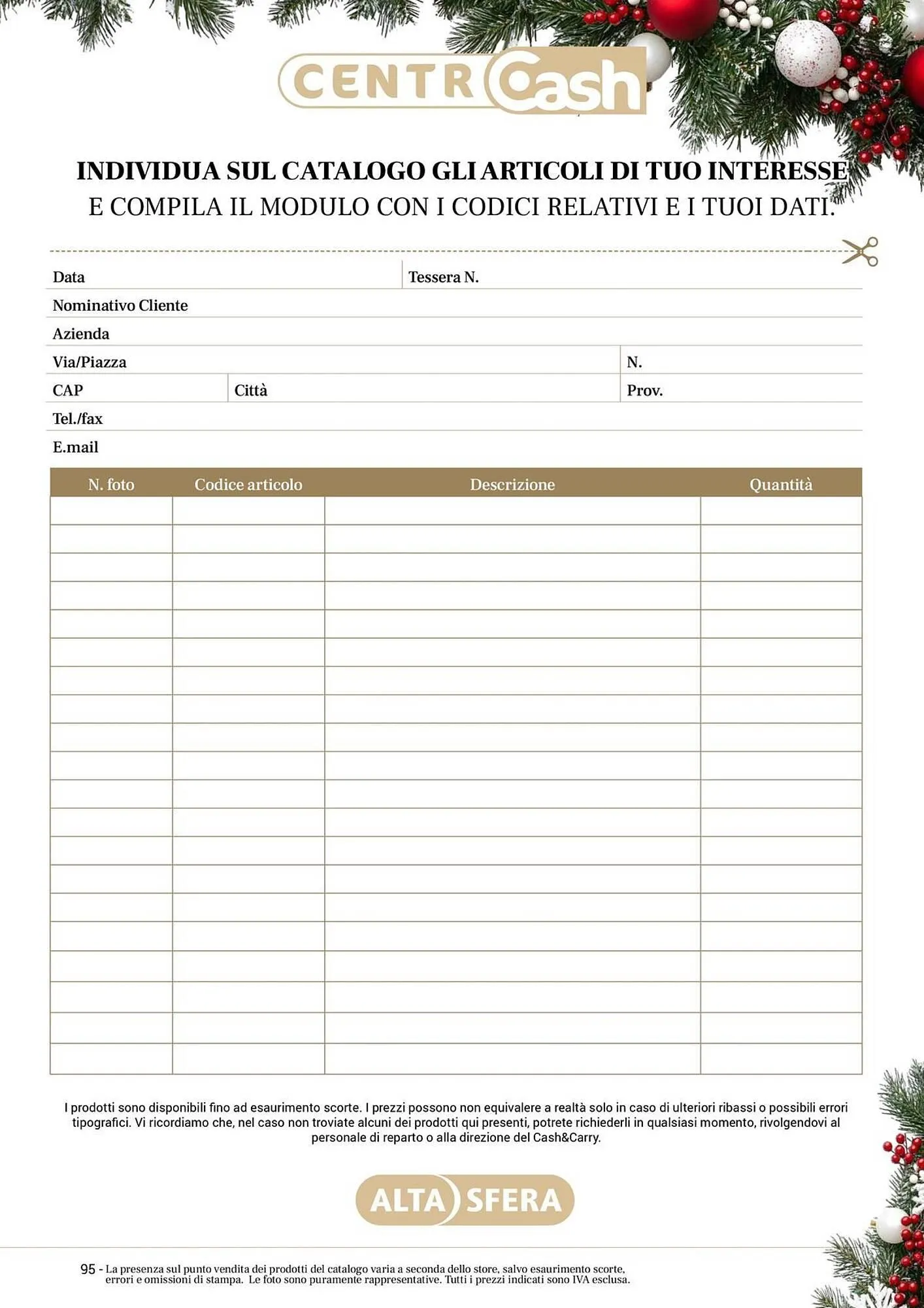 Volantino Centro Cash da 23 ottobre a 31 dicembre di 2025 - Pagina del volantino 95