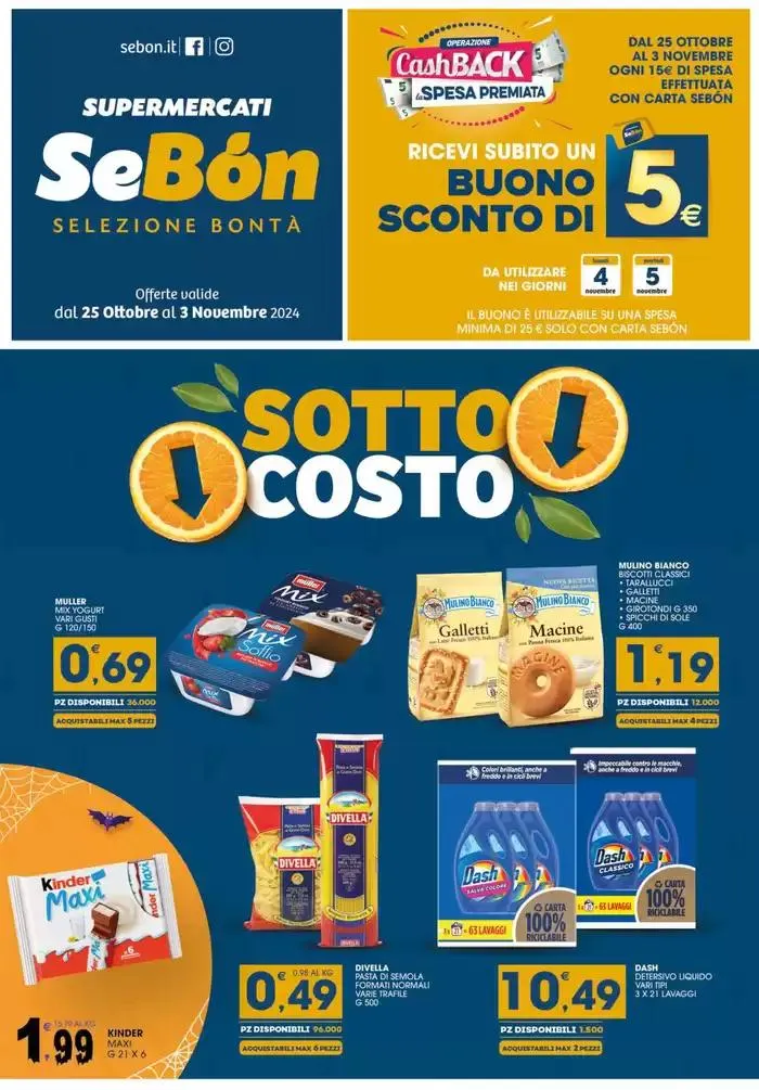 Sottocosto da 25 ottobre a 3 novembre di 2024 - Pagina del volantino 1