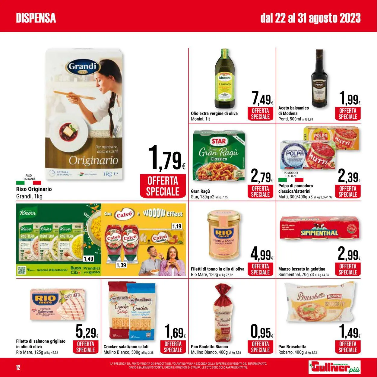 Gulliver Volantino attuale da 22 agosto a 31 agosto di 2023 - Pagina del volantino 12