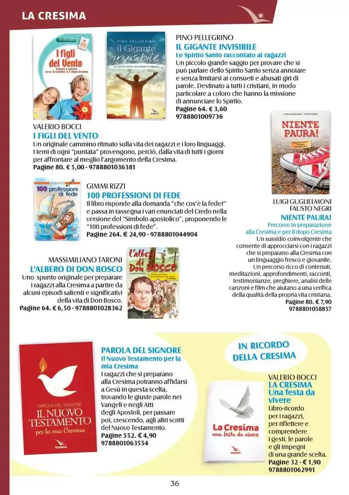  Catechismi & susssidi da 13 gennaio a 31 dicembre di 2025 - Pagina del volantino 36