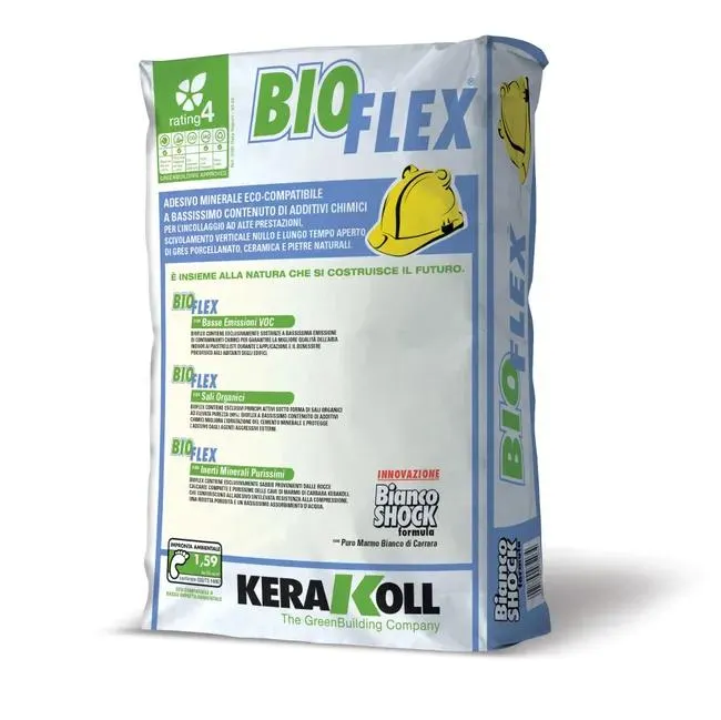 Colla in polvere Bioflex KERAKOLL 25 kg bianco C2TE