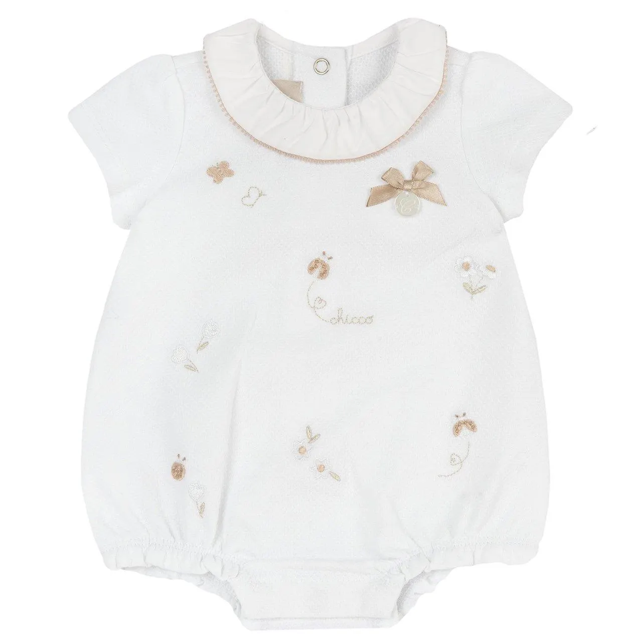 Ranita bebé bordado beige