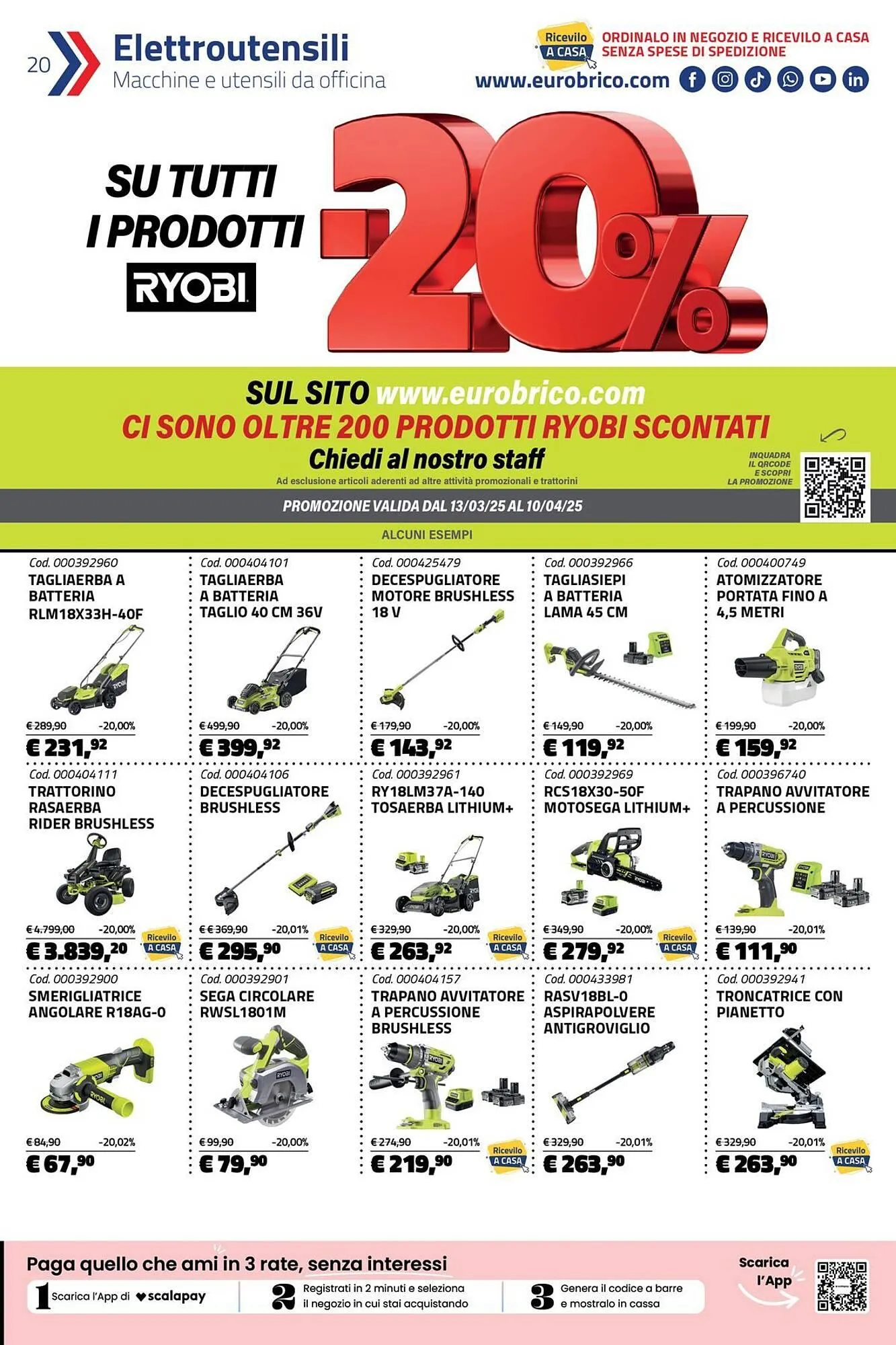 Volantino Eurobrico da 13 marzo a 10 aprile di 2025 - Pagina del volantino 20