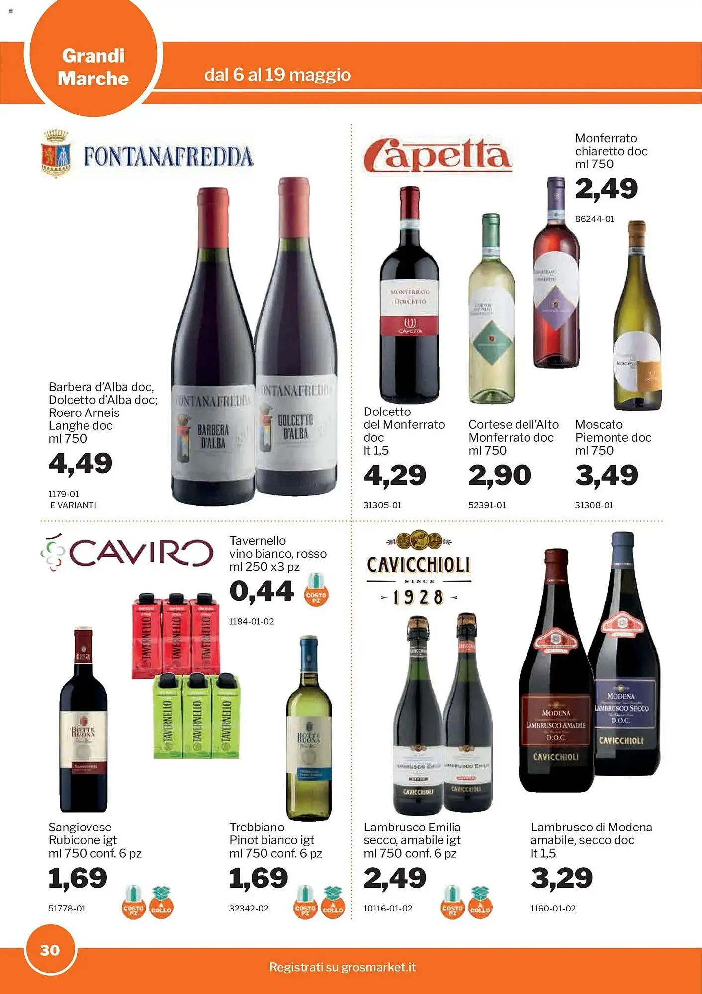 Volantino GrosMarket da 6 maggio a 19 maggio di 2026 - Pagina del volantino 30