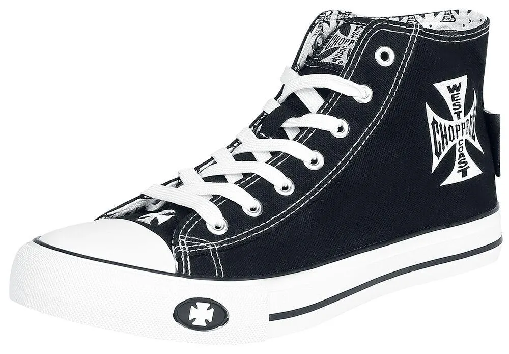Iron Cross | Sneakers alte | nero/bianco | West Coast Choppers