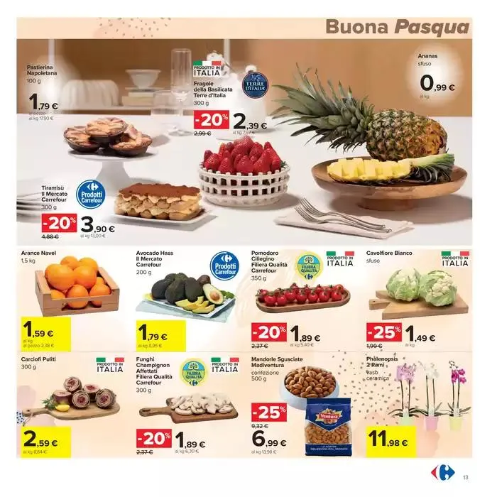 Sconti di pasqua da 8 aprile a 21 aprile di 2025 - Pagina del volantino 13