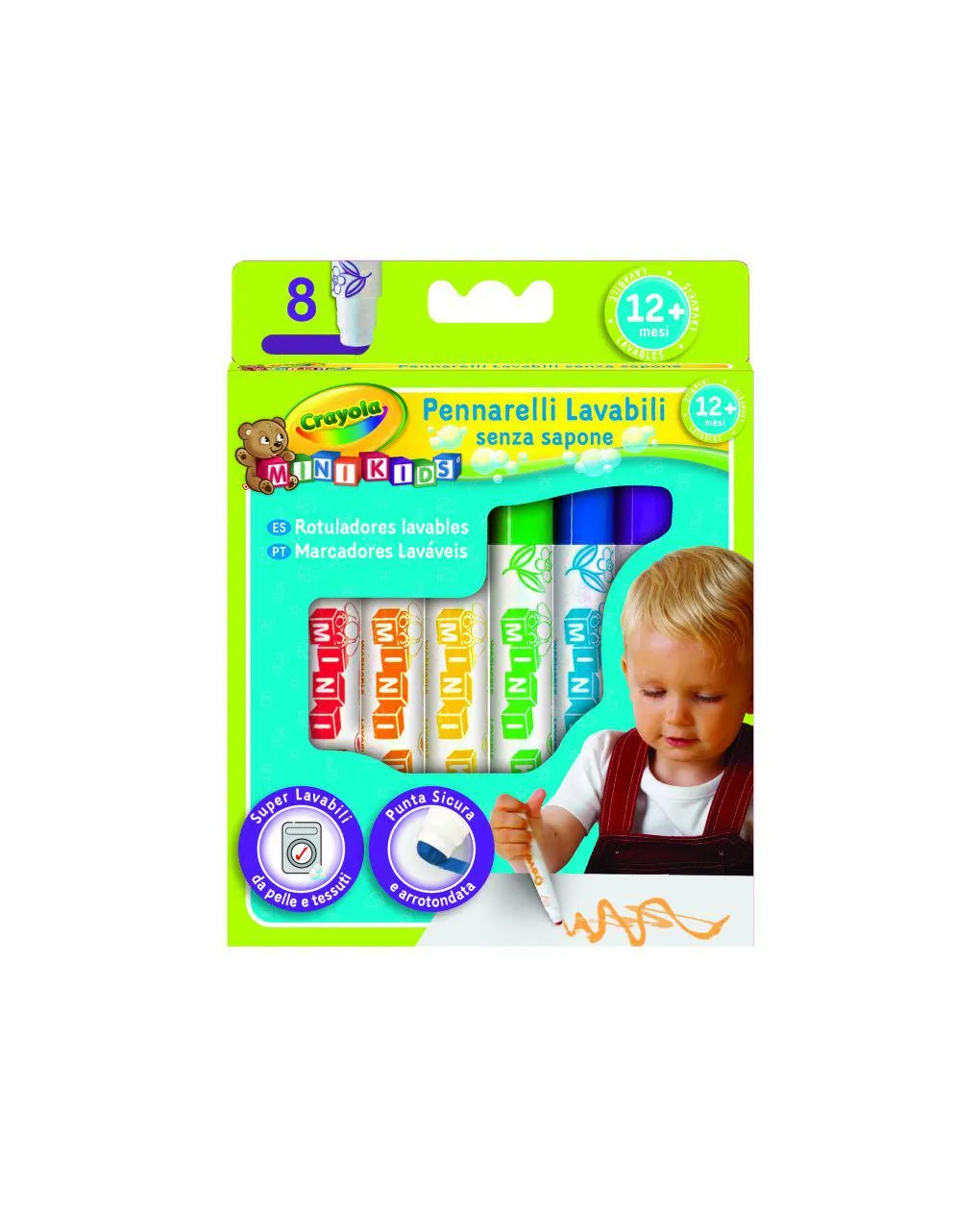 Crayola – 8 colori fibra mini kids