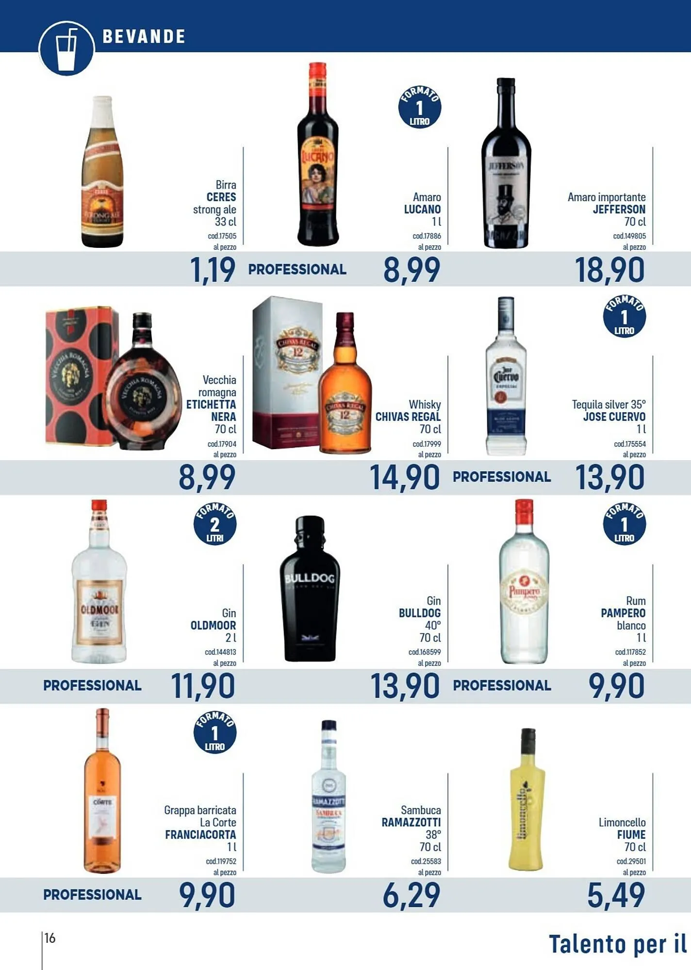 Volantino Talento Professional Store da 16 febbraio a 1 marzo di 2026 - Pagina del volantino 16