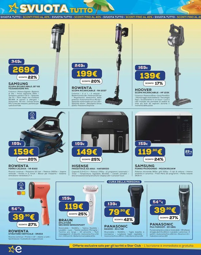 SVUOTA TUTTO da 18 luglio a 31 luglio di 2024 - Pagina del volantino 14