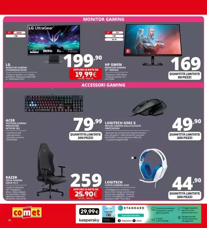 Zero scusa, tasso zero da Comet! da 3 aprile a 16 aprile di 2025 - Pagina del volantino 20