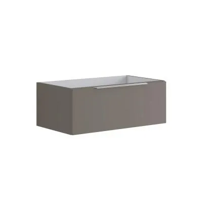 Mobile bagno base lavabo sospeso Bali 79,5x30x45,5 cm grigio opaco laccato