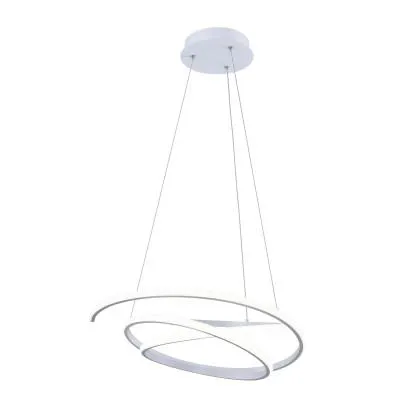 Lampadario a sospensione Kiley LED Bianco Neutro alluminio silicone Ø 50x120 cm