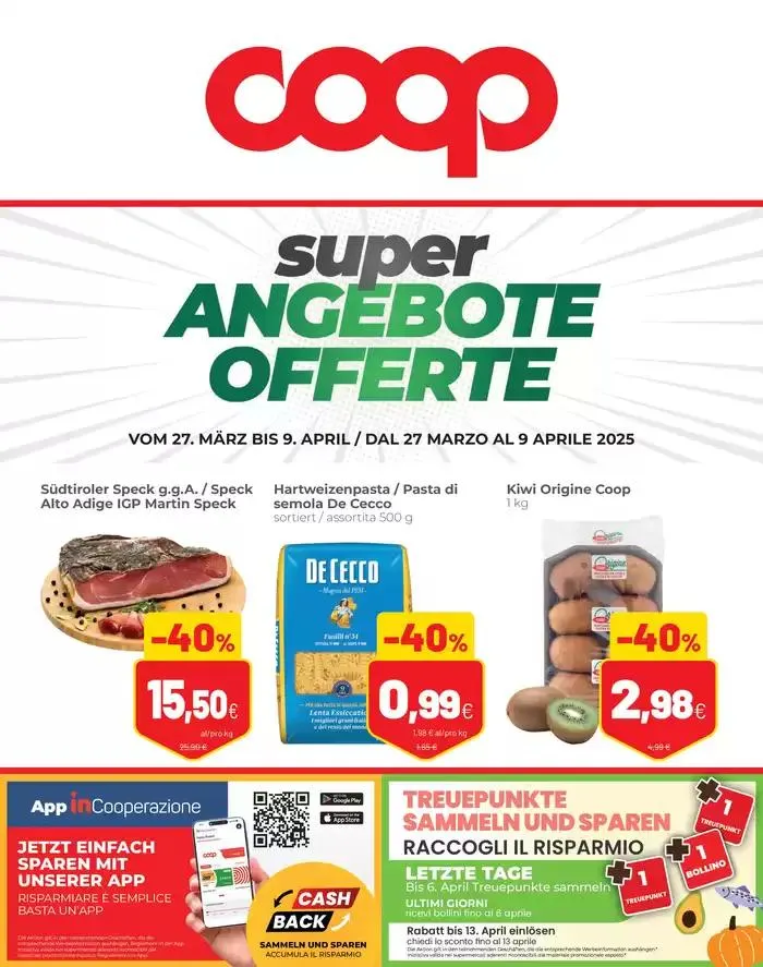 Angebote offferte da 27 marzo a 9 aprile di 2025 - Pagina del volantino 1
